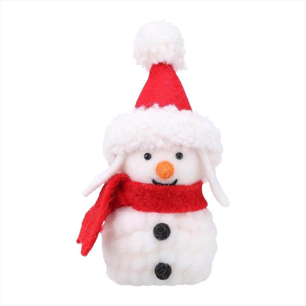 ミニミニ麻カゴのストラップ♡サンタ帽子のチワワちゃん♡クリスマス♡ クリスマスコレクション モコモコアニマル・スノーマン・ウサギ サンタ