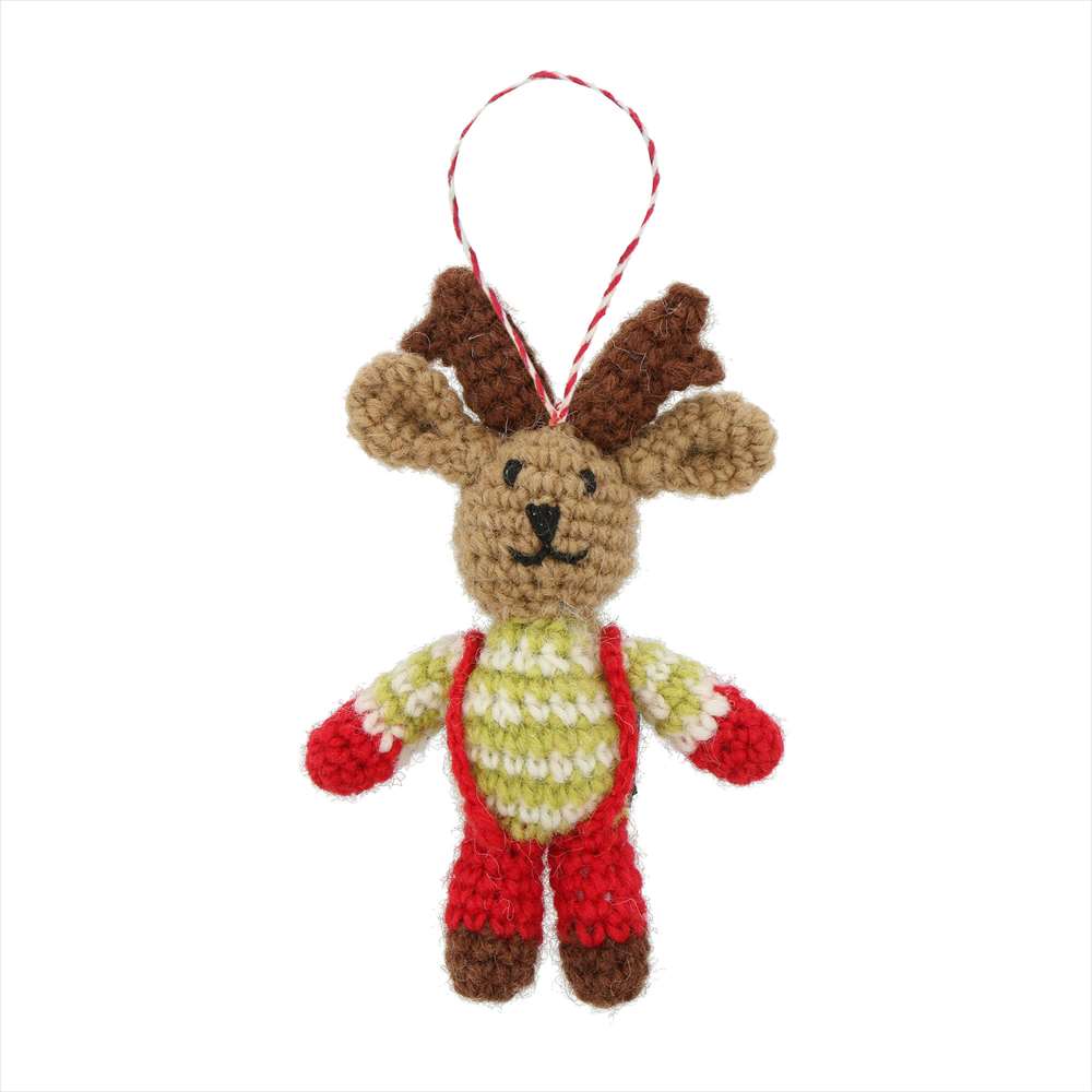 クリスマスコレクション ニットオーナメント・マスコット トナカイA