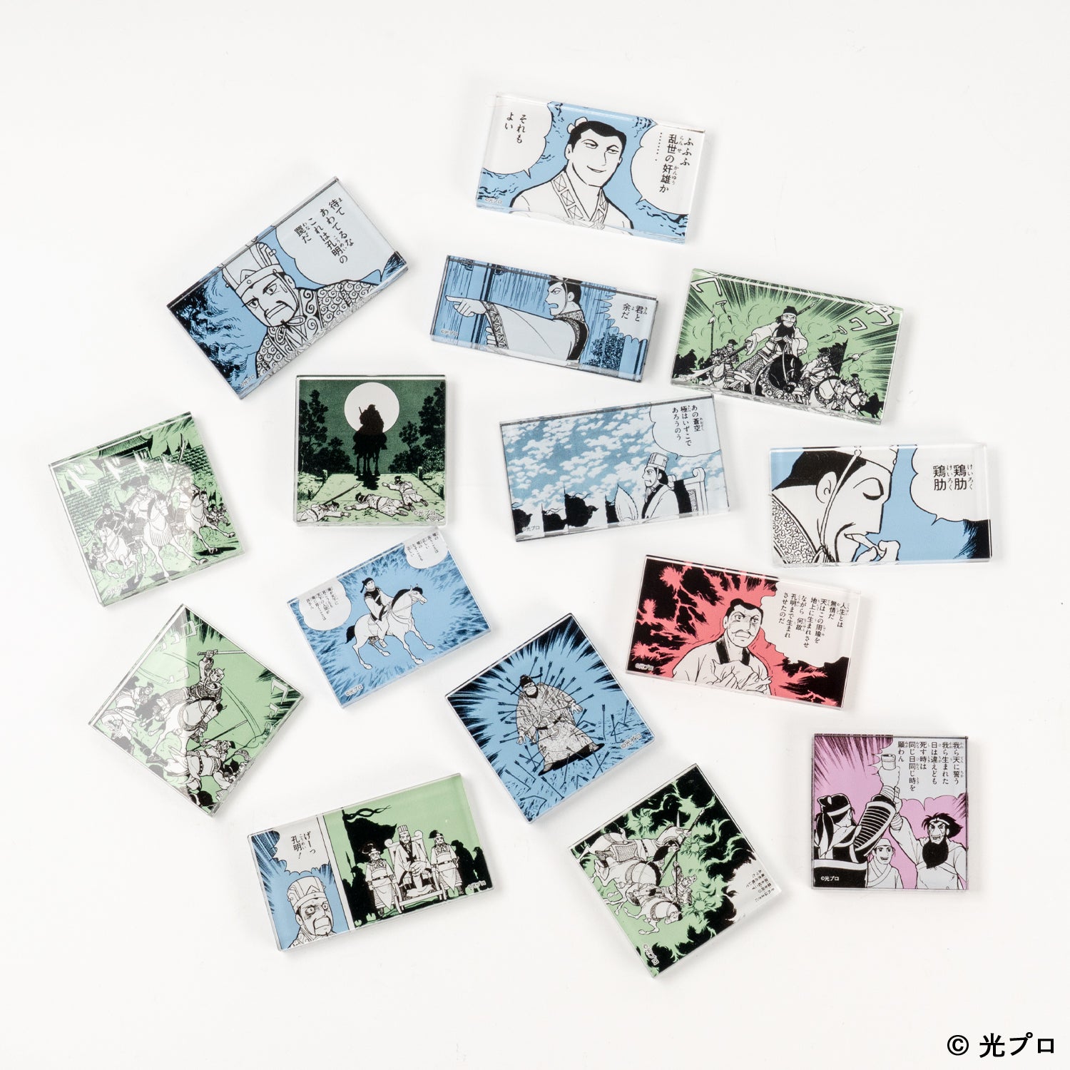 横山光輝 三国志 アクリルブロック 〈名シーン15種・ランダム1種