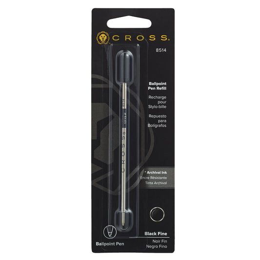 ボールペン リフィル カード(ブリスター)タイプ 替芯 F (ボール径 0.8mm) 油性インク ブラック 1本