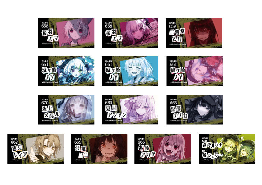 アクリルバッジ/コンプリートセット/魔法少女ノ魔女裁判