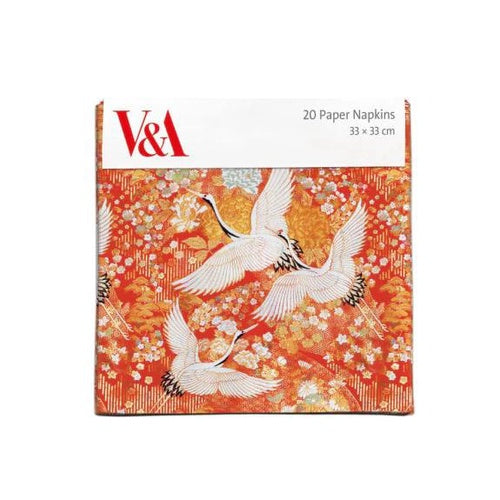 【V&A】ペーパーナプキン【KIMONO CRANES】