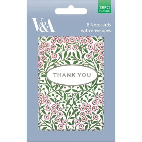 【V&A_M&G】封筒付きメッセージカード(8セット入り)【MICHAELMAS DAISY】
