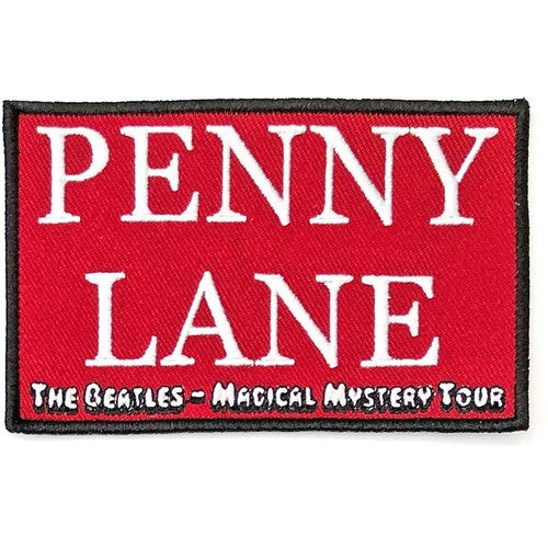 【The Beatles】ワッペン(赤)【Penny Lane】