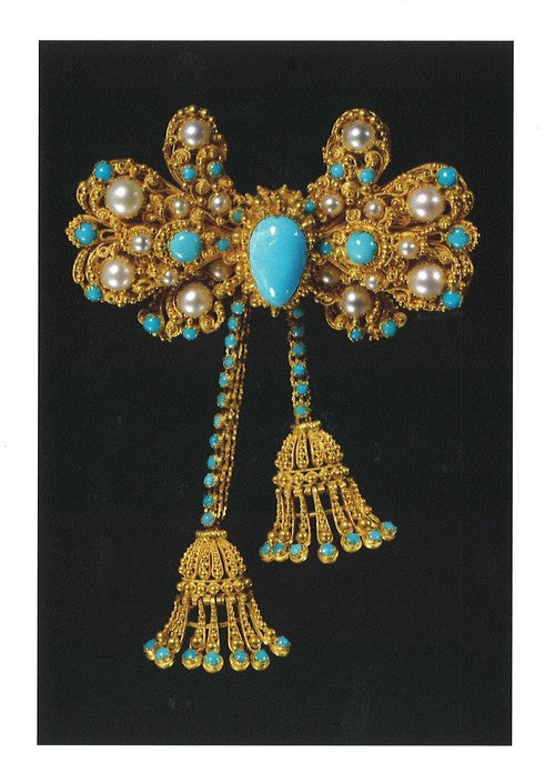 【V&A_O】ポストカード(リボンブローチ)