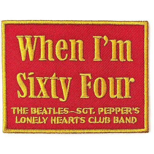 【The Beatles】ワッペン【When I'm Sixty Four】