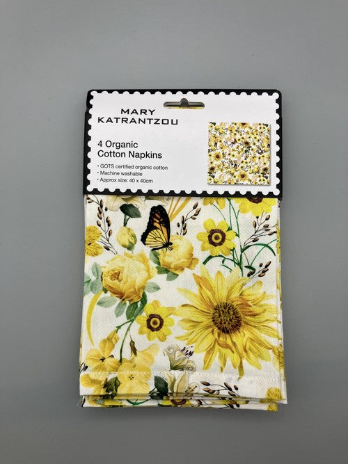 【M&G】キッチンナプキン【YELLOW BUTTERFLIES】