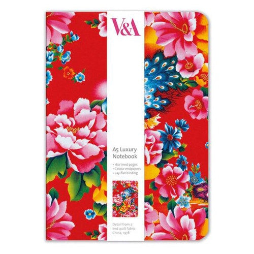 【V&A_M&G】A5ノートブック【PEACOCK QUILT】