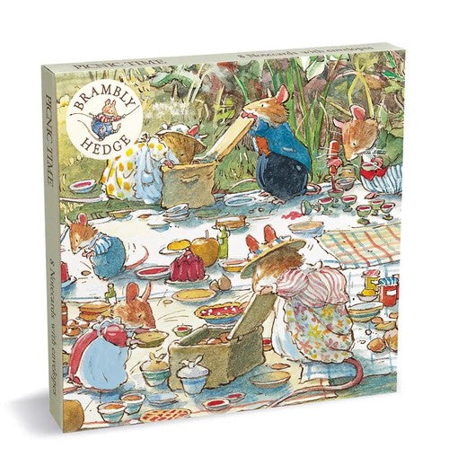 【Brambly Hedge】封筒付きカードセット(2種デザイン)(PICNIC TIME)【M&G】