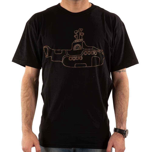 【The Beatles】ユニセックスTシャツ(黒) サイズ: S【Yellow Submarine】