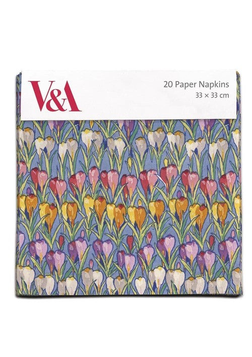 【V&A】ペーパーナプキン【ROWS OF CROCUSES】