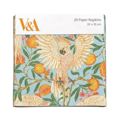 【V&A】ペーパーナプキン【COCKATOO AND POMEGRANATE】