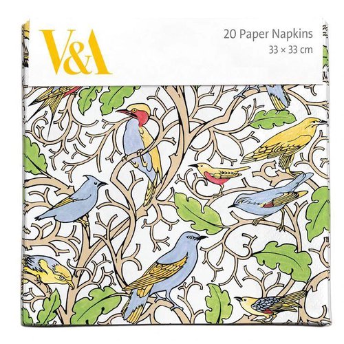 【V&A】ペーパーナプキン【VOYSEY BIRDS】