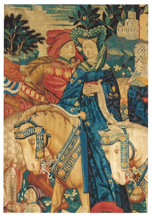 【V&A_O】ポストカード(デヴォンシャー・ハンティング・タペストリー)