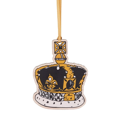 【Victoria Eggs】木製オーナメント(王冠)【Quintessentially London】