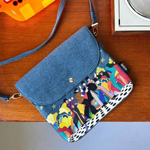 【The Beatles】デニムポシェット【Yellow Submarine】