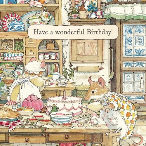 【Brambly Hedge】バースデーカード(PICNIC PREPARATIONS)【M&G】