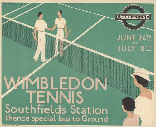 【V&A_M&G】グリーティングカード(WIMBLEDON TENNIS)【Transport For London】