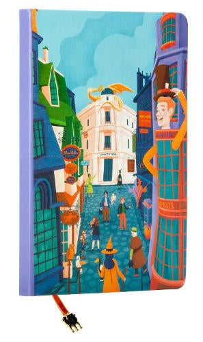 Harry Potter: Exploring Diagon Alley Journal with Ribbon Charm