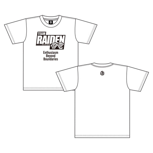 エナメルプリントTシャツ Mリーグ TEAM RAIDEN/雷電 M