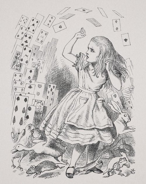 【British Museum】ポストカード(Alice in a Shower of Cards)【Alice】