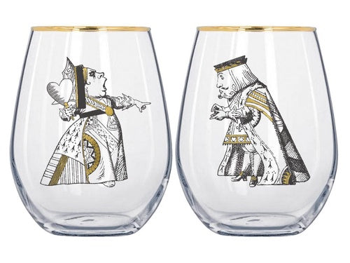 【V&A】グラス2個セット(赤の女王&赤の王様)【ALICE】