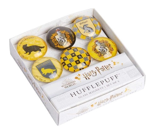 Harry Potter: Hufflepuff Glass Magnet Set: Set of 8