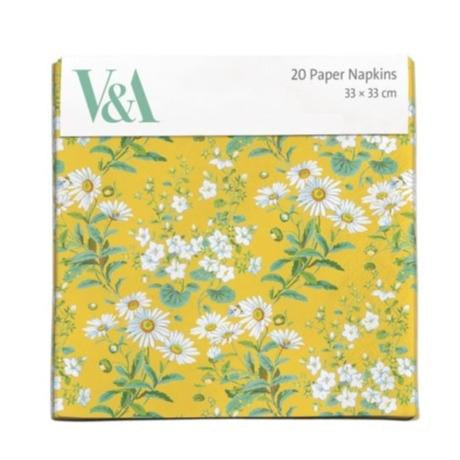 【V&A】ペーパーナプキン【YELLOW DAISIES】