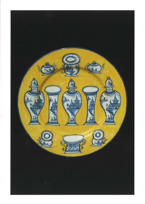 【V&A_O】ポストカード(デルフト陶器のプレート)