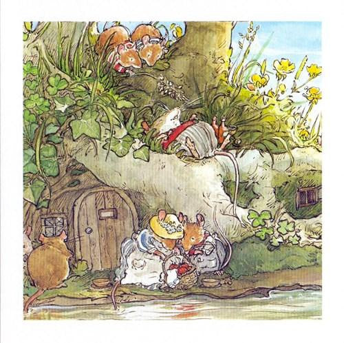 【Brambly Hedge】カード(COOLING OFF BY THE STREAM)【M&G】