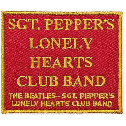 【The Beatles】ワッペン(赤)【Sgt. Pepper's Lonely Hearts Club Band】