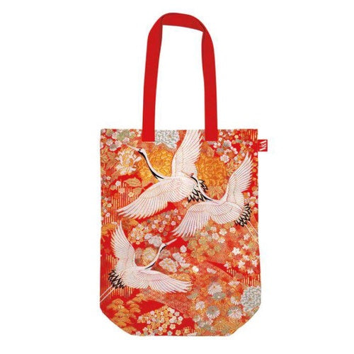 【V&A】トートバッグ【KIMONO CRANES】