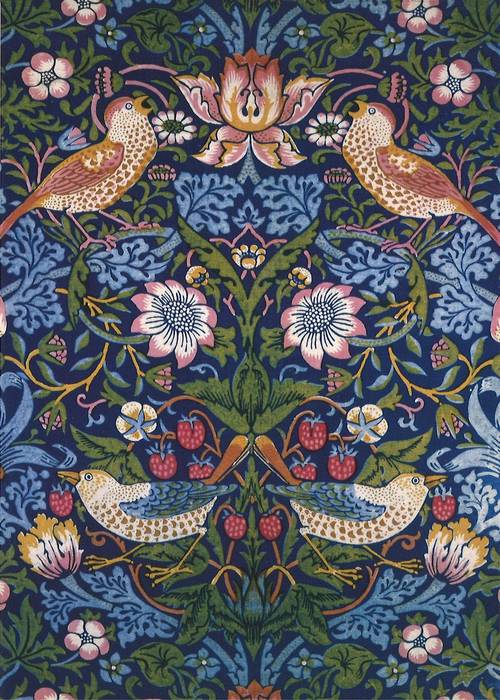 【V&A_O】ポストカード(いちご泥棒)