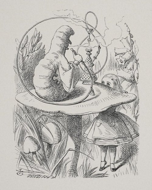 【British Museum】ポスター(Caterpillar questioning Alice)【Alice】