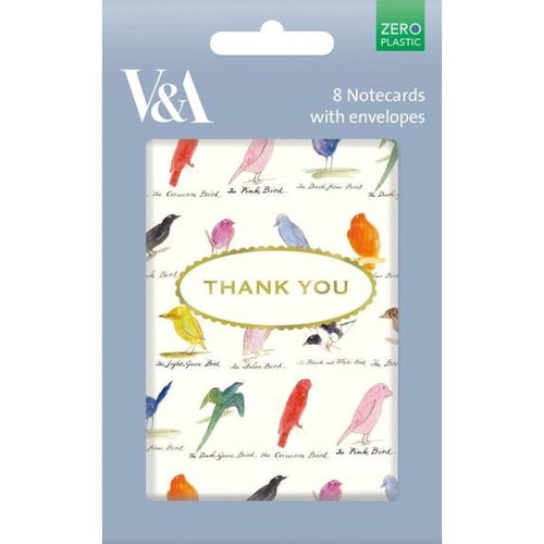 【V&A_M&G】封筒付きメッセージカード(8セット入り)【LEAR BIRDS】