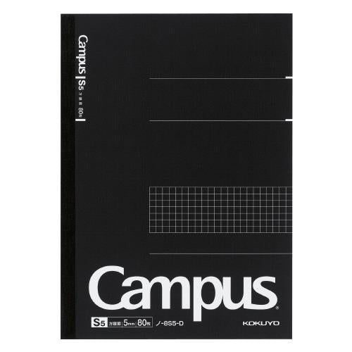 Campus キャンパスノート セミB5 方眼罫 80枚 ブラック
