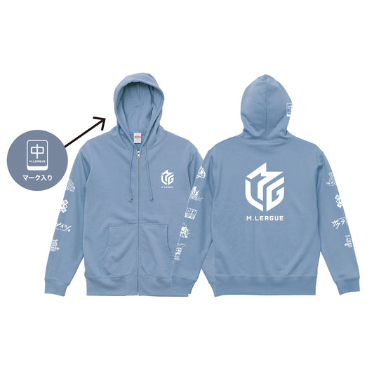 店舗限定パーカー Mリーグ2024-25 名古屋限定色ブルー L