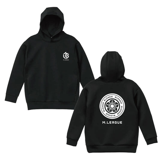 プルオーバーパーカー Mリーグ 一筒 ブラック L
