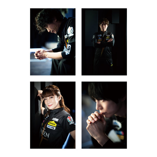 ポストカードセット Mリーグ2024-25 TEAM RAIDEN/雷電 B