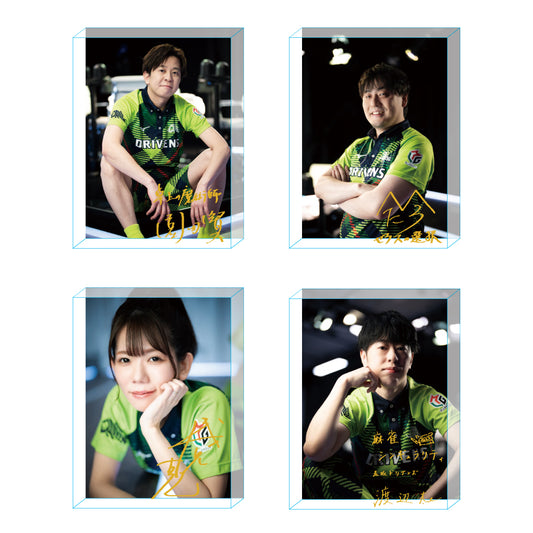 アクリルブロックセット Mリーグ2024-25 赤坂ドリブンズ