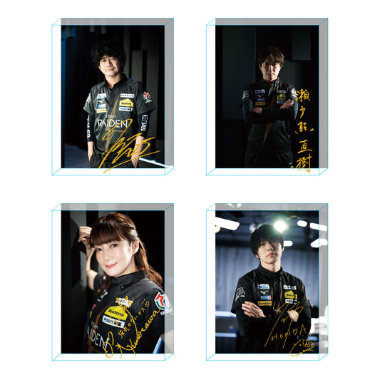 アクリルブロックセット Mリーグ2024-25 TEAM RAIDEN/雷電