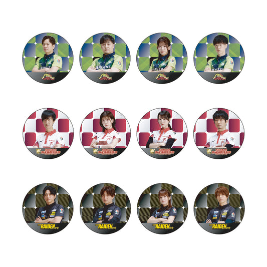 缶バッジ Mリーグ2024-25 BOXセット A