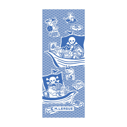 手ぬぐい Mリーグ 【牌獣戯画】 U-NEXT Pirates