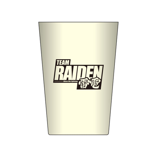 ステンレスタンブラー Mリーグ TEAM RAIDEN/雷電 ホワイト 3D