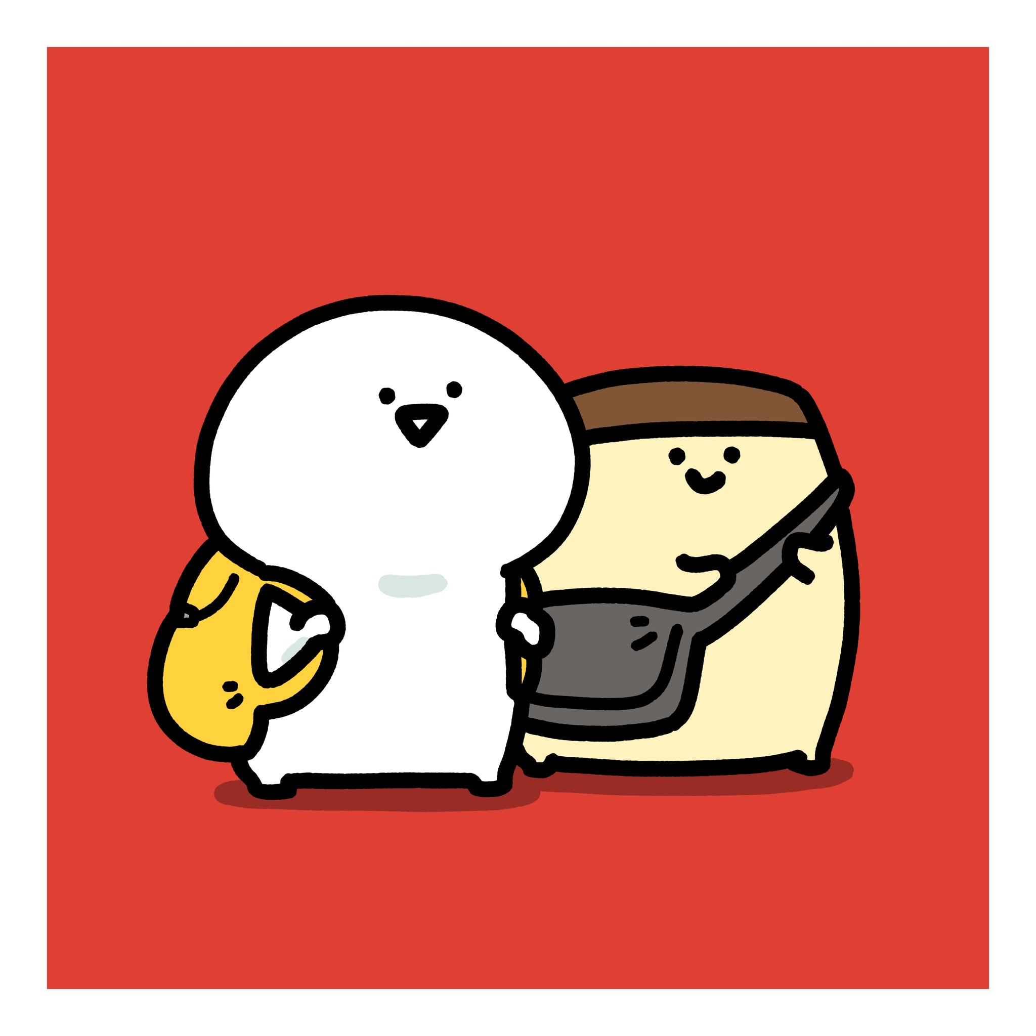 お文具といっしょ 複製原画 おでかけ