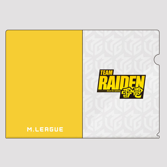 ロゴクリアファイル A4 Mリーグ TEAM RAIDEN/雷電