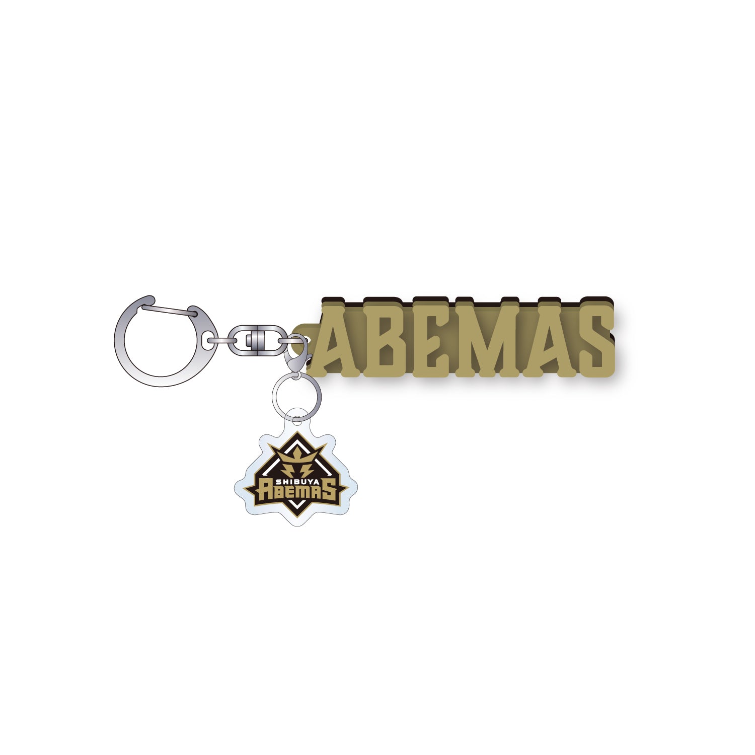 2層ラバーキーホルダー Mリーグ 渋谷ABEMAS