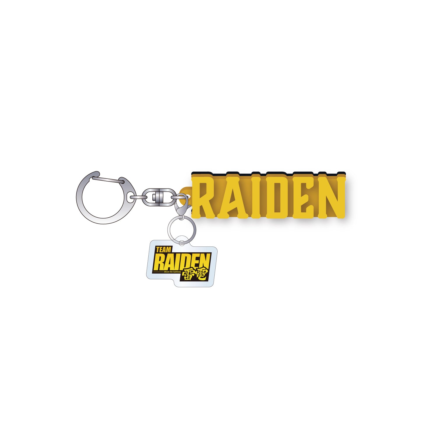 2層ラバーキーホルダー Mリーグ TEAM RAIDEN/雷電