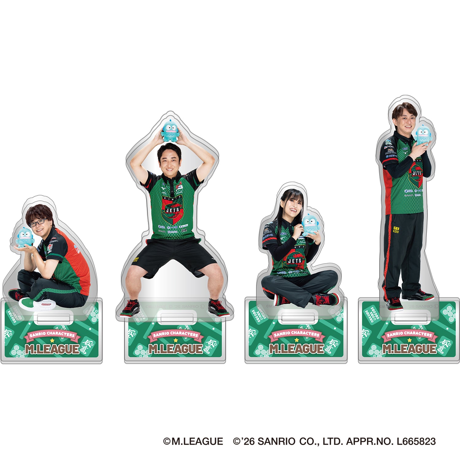 サンリオキャラクターズ プレイヤーズアクリルスタンド Mリーグ2025-26 EARTH JETS|ハンギョドン