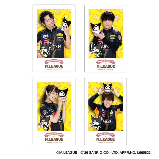 サンリオキャラクターズ インスタントフォト風カード Mリーグ2025-26 TEAM RAIDEN / 雷電|クロミ